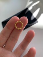 Kolczyki Circle in Gold - obrazek 2