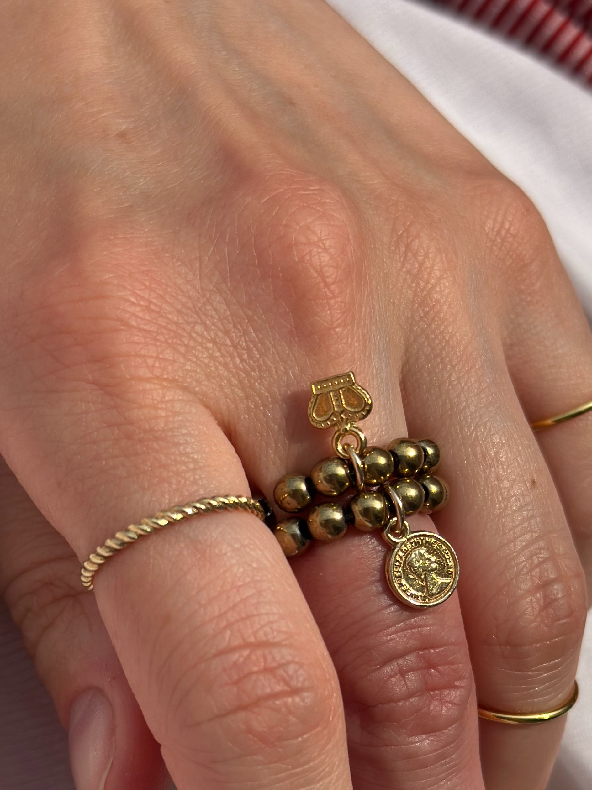 Pierścionek - Goldie - obrazek 1