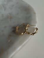 Kolczyki - Creased in Gold