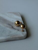 Kolczyki Sphere Gold - obrazek 3