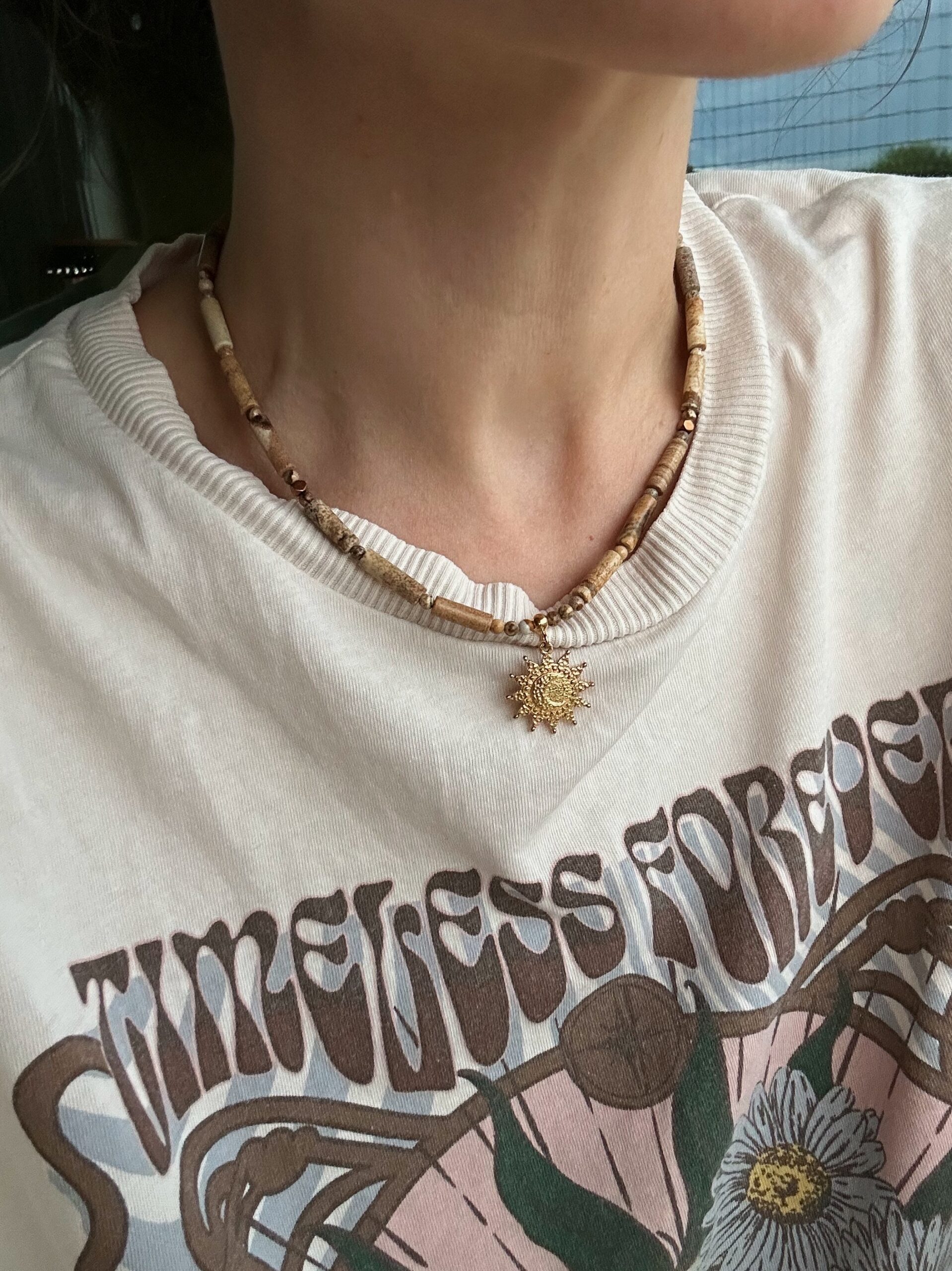 Naszyjnik Wooden Jasper - obrazek 1